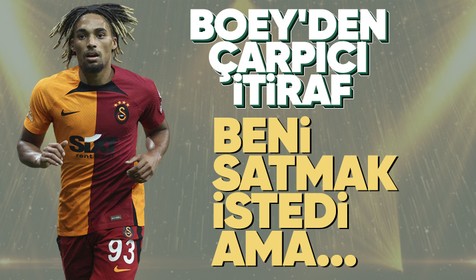 Galatasaray'ın yıldızı Sacha Boey'den flaş itiraf! "Sezon başında satmak istedi..."