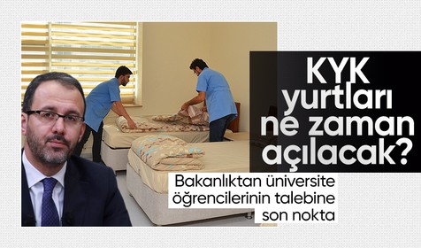 Gençlik ve Spor Bakanı Mehmet Muharrem Kasapoğlu GSB yurtları ile ilgili açıklamalarda bulundu