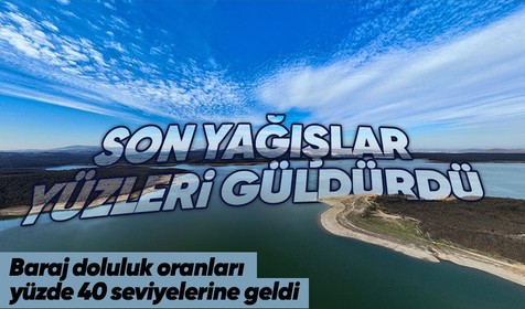 Son zamanlarda ülke genelinde etkili olan yağış İstanbulluların yüzünü güldürdü! Baraj doluluk oranları yüzde 40 seviyelerine ulaştı