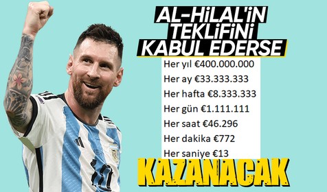 Al-Hilal'den Messi'ye çılgın teklif! 400 milyon euro...