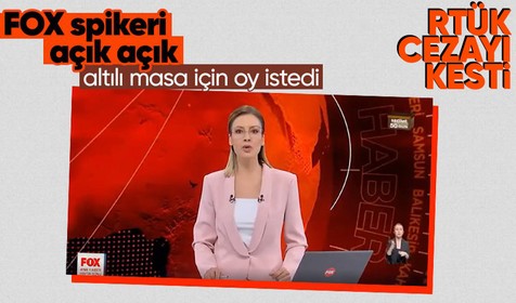 FOX TV Ana Haber Sunucu Gülbin Tosun yayın esnasında açık açık Millet İttifakı için oy istemişti! RTÜK cezayı kesti