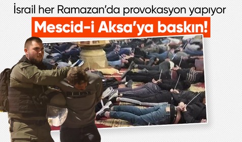 İsrail polisi, Mescid-i Aksa'ya baskın düzenledi ardından Gazze'yi bombaladı