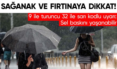 Meteoroloji Genel Müdürlüğü uyardı: Sağanak ve fırtına fena bastıracak | 5 NİSAN HAVA DURUMU
