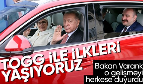 Son dakika: Sanayi ve Teknoloji Bakanı Mustafa Varank Türkiye’de ilk defa diyerek paylaştı: Togg'da bir detay daha