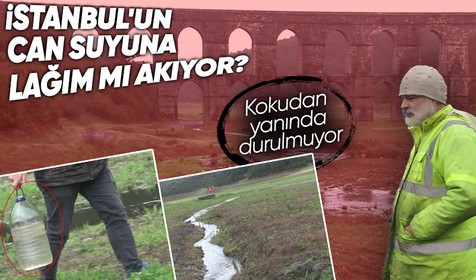 İddialara göre, İSKİ tarafından gerçekleştirilen alt yapı çalışmalarında kanalizasyon borusunu patladı! Alibey Barajı'na lağım suyu akıyor