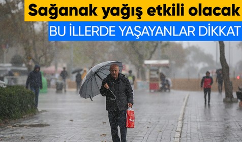 Meteoroloji'den gök gürültülü sağanak yağış uyarısı | 6 NİSAN HAVA DURUMU