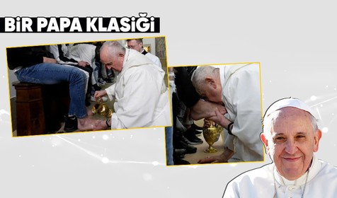 Papa Francis Paskalya öncesi o ritüeli gerçekleştirdi: Mahkumların ayaklarını yıkayıp öptü! Peki Papa neden ayak yıkıyor?