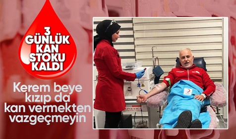 3 günlük kan stoku kaldı! Kerem Kınık kan verirken video paylaştı