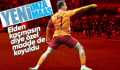Galatasaray Kerem Aktürkoğlu'nun sözleşmesini uzatıyor! Yeni maaşı ve kontarttaki özel madde belli oldu