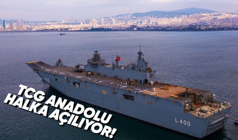 TCG Anadolu bugün TSK'ya teslim edildi! Cumhurbaşkanı Recep Tayyip Erdoğan "TCG Anadolu'yu buradan Sirkeci'ye çekeceğiz, gemimizi halkımıza açacağız" dedi