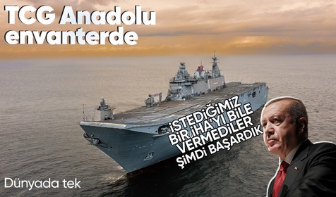 TCG Anadolu envantere girdi! Cumhurbaşkanı Erdoğan: Savunma sanayi bütçemizi 75 milyar dolara yükseltiyoruz