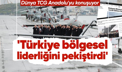 Dünya TCG Anadolu'yu konuşuyor! Dünyanın ilk muharip drone taşıyan gemisi