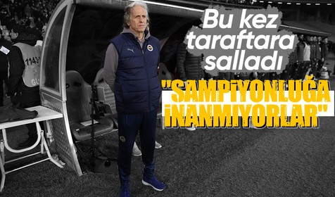 Karagümrük-Fenerbahçe maçı sonrası Jorge Jesus'tan taraftara sert sözler! "Şampiyonluğa inanmıyorlar"