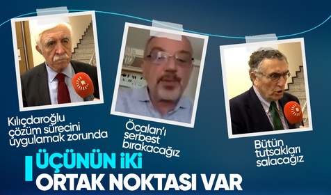 Cengiz Çandar, Sırrı Sakık ve Hasan Cemal hepsinin açıklamalarında iki ortak nokta var! TSK'nın vurmamasını ve Öcalan'a özgürlük istiyorlar
