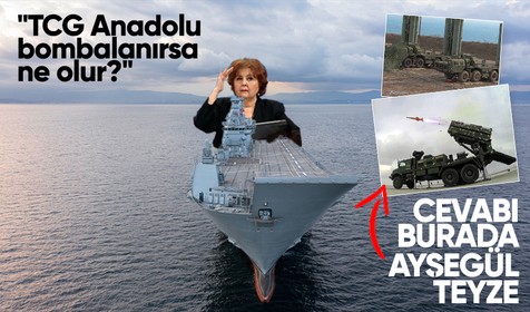 Halk TV sunucusu Ayşenur Arslan TCG Anadolu'yu hedef aldı: Kime kafa tutacaksınız F-35'e mi?