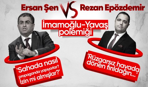 Hukukçular birbirine girdi! Ekrem İmamoğu ve Mansur Yavaş tartışması: Ersan Şen'in sözlerine Rezan Epözdemir'den yanıt: Rüzgarsız havada dönen fırıldağın...