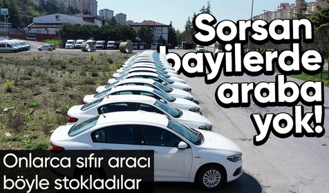 Fırsatçı galericiler vatandaşa pahalıya satabilmek için araçları boş arazide stokladılar