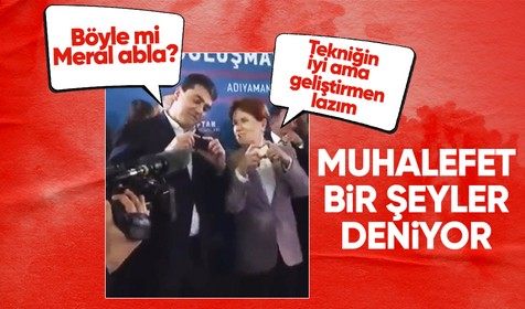 Meral Akşener'den küçük ortak Gültekin Uysal'a kalp işareti yapma dersi