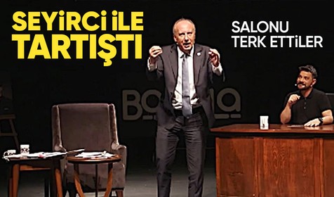 Muharrem İnce ile seyirciler arasında sert tartışma! Sözlerine tepki gösterenler salonu terk etti