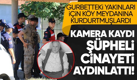 Zonguldak'ta her evden bir kişinin gurbette olmasından dolayı köy meydanına 8 farklı açıyı gören kameralar yerleştirilmişti! Şüpheli cinayet aydınlandı