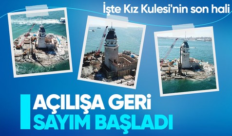Hasret bitiyor! Kız Kulesi'nin açılışı için geri sayım başladı! İşte son hali