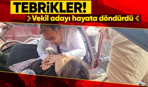 Afyonkarahisar'da meydana gelen kaza anında seçim gezisine giden AK Partili doktor adaydan yaralananlara hayati müdahale