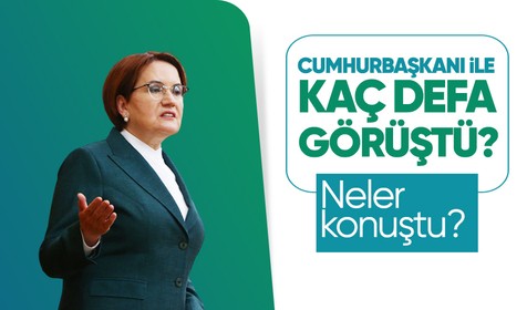 Akşener ile Cumhurbaşkanı Erdoğan kaç kere görüştü? Meral Akşener açıkladı