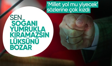 Son dakika haberleri... Cumhurbaşkanı Recep Tayyip Erdoğan'dan soğan tepkisi: Sen soğanı masaya vurup dağıtabiliyor musun?