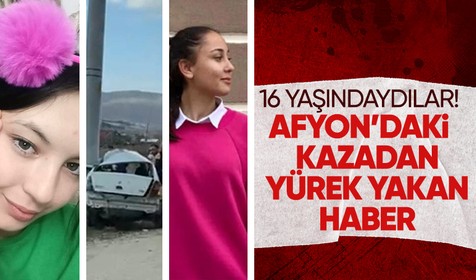 Afyonkarahisar'da yürek yakan olay! Direğe çarpan ehliyetsiz sürücü ve arkadaşı feci şekilde can verdi