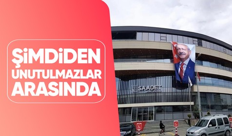 Saadet Partisi Genel Merkezi'ne Kemal Kılıçdaroğlu'nun posteri asıldı