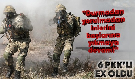 Son dakika! MSB açıkladı: 6 PKK'lı etkisiz hale getirildi