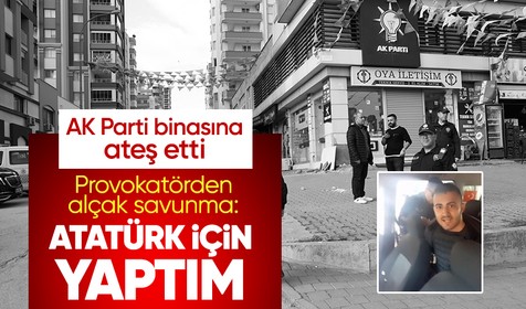 AK Parti Çukurova İlçe Başkanlığına ateş eden E.K. konuştu: Atatürk için yaptım