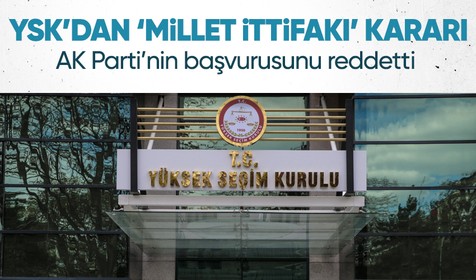 AK Parti'nin talebi reddedildi! YSK'dan "Millet İttifakı" kararı