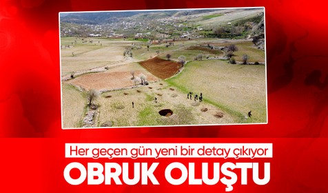 Kahramanmaraş'ta korkutan görüntü: Tarım arazisinde obruk oluştu