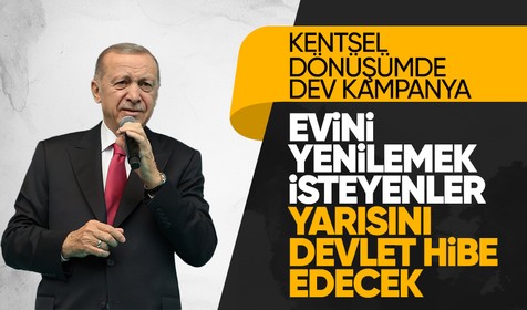 Son dakika haberleri... Cumhurbaşkanı Recep Tayyip Erdoğan duyurdu! Kentsel dönüşümde dev kampanya: Maliyetin yarısı devletten