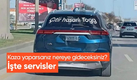 Kaza yapan Togg'a ne olacak? İşte Türkiye'nin yerli otomobili Togg'da servis süreci
