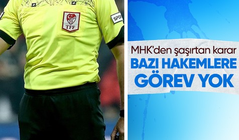 MHK'den şaşırtan karar: İkinci bir değerlendirmeye kadar bazı hakem ve VAR hakemlerine görev verilmeyecek