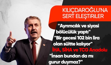 Genel Başkanı Mustafa Destici: Kemal Bey'in bu tür tehlikeli sularda yüzmemesini tavsiye ediyorum