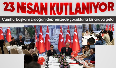 Son dakika! Cumhurbaşkanı Erdoğan depremzede çocuklarla bir araya geldi: 6 Şubat depremlerinin izlerini de aynı şekilde sileceğiz