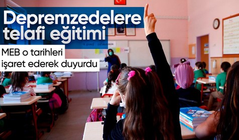 Milli Eğitim Bakanı Mahmut Özer'den deprem sonrası öğrenciler için telafi açıklaması