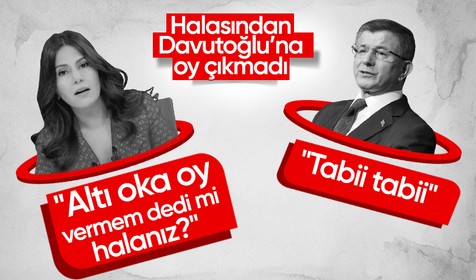 Sosyal medya bu itirafı konuşuyor! Ahmet Davutoğlu halasının kendisine oy vermeyeceğini açıkladı