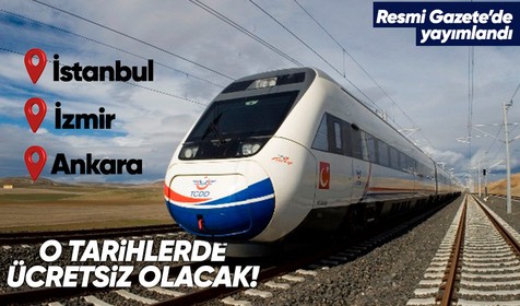 1 Mayıs ve 19 Mayıs'ta Ankara, İstanbul ve İzmir'de raylı toplu taşıma hizmetleri ücretsiz olacak!