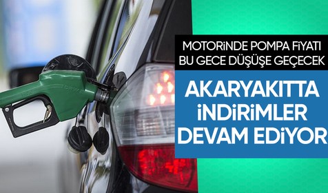 Bu gece yarısı pompaya yansıyacak: Motorine indirim geldi