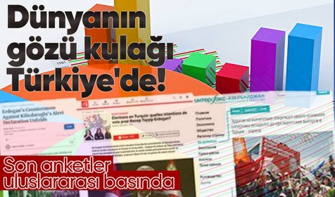 Dünyanın gözü kulağı Türkiye'de! Son seçim anketleri uluslararası basında