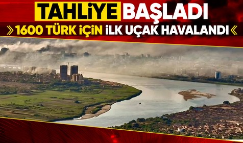 Yolculuk başladı! 1600 Türk için Sudan'dan ilk uçak havalandı
