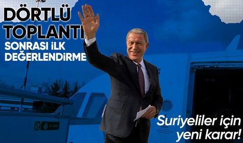 Milli Savunma Bakanı Hulusi Akar Türkiye-Rusya-Suriye ve İran savunma bakanları ile gerçekleştirilen dörtlü toplantıya ilişkin değerlendirmelerde bulundu