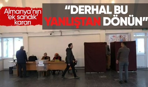 1 milyondan fazla seçmenin bulunduğu Almanya'da hükümet bazı bölgelerde ek sandık kurulmasına izin vermedi