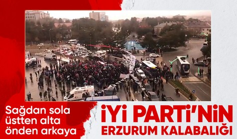 Erzurum'da miting düzenleyen İyi Parti Genel Başkanı Meral Akşener, hüsrana uğradı