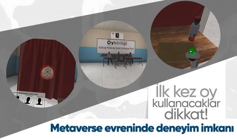 İlk kez oy kullanacaklara Metaverse evreninde VR gözlükler aracılığıyla gerçekçi bir oy kullanma imkanı