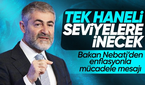 Hazine ve Maliye Bakanı Nureddin Nebati'den enflasyon açıklaması: Düşmeye başladı, tek hanelere indireceğiz